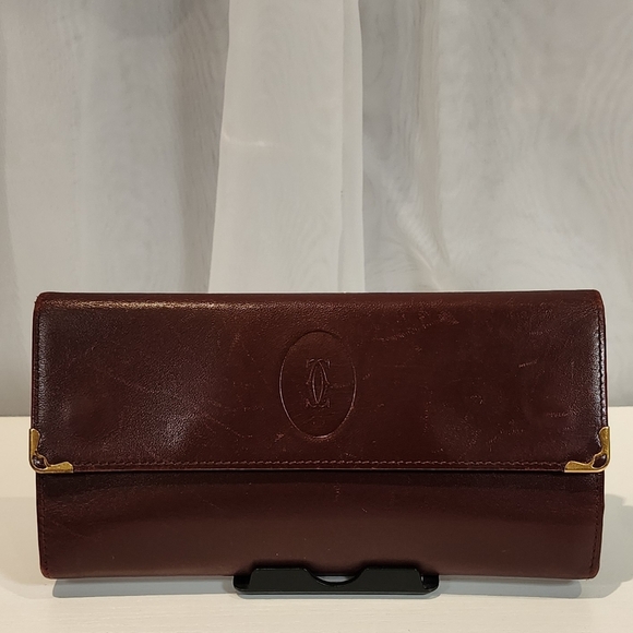 Cartier Checkbook Kiss-lock Wallet - Picture 1 of 13